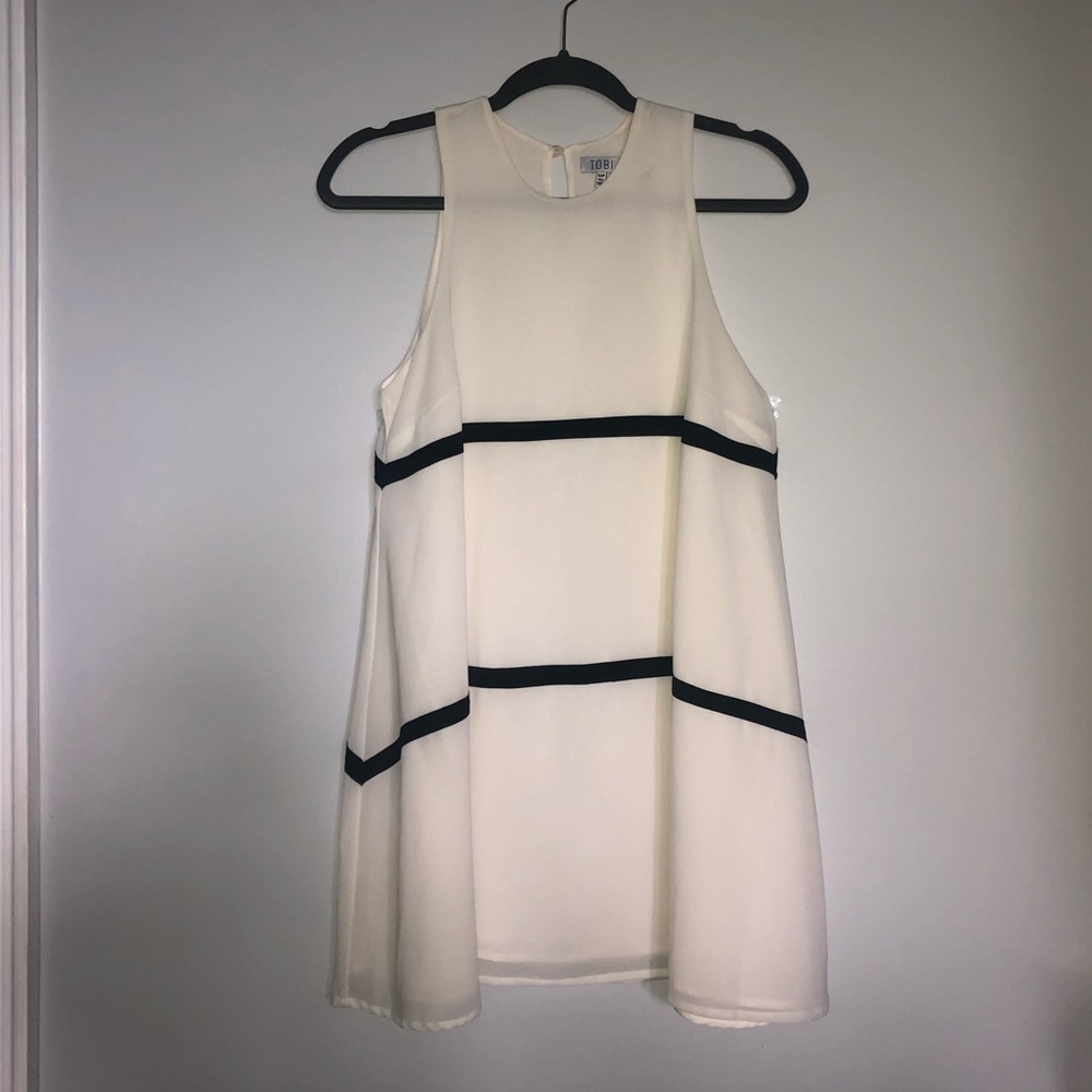 Black and White Babydoll Dress